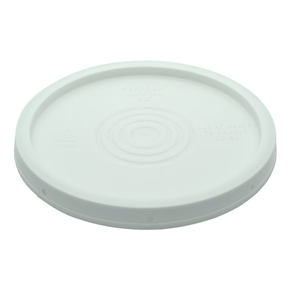 Vestil White High Density Polyethylene (HDPE) Standard Lid, 12.5 in L, 12.5 in W, 1.5 H LID-54-PW - main